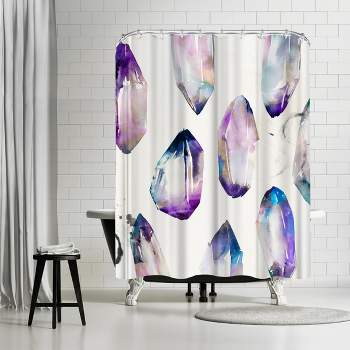Americanflat 71" x 74" Shower Curtain Style 9 by PI Creative Art - Available in Variety of Styles