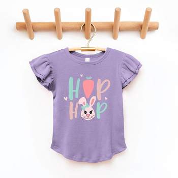 The Juniper Shop Hip Hop Bunny Toddler Flutter Sleeve Tee