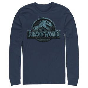 Men's Jurassic World Water Ripple Logo Long Sleeve Shirt - 1 of 3