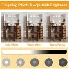 Makeup Vanity Desk - Vanity Desk Set with Lights & Power Outlet Corner Vanity Table with 5 Rotating Drawers 3 Lighting Mode - 2 of 4