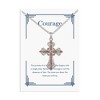 Anna-Kaci Rhinestone Celtic Cross Pendant Necklace with Gift Card & Envelope Jewelry Gifts - 2 of 4