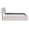 Whisen Twin Size Teddy Fleece Platform Bed with Upholstered, Pull-Out Trundle and Plush Fabric, Easy Assembly - 4 of 4