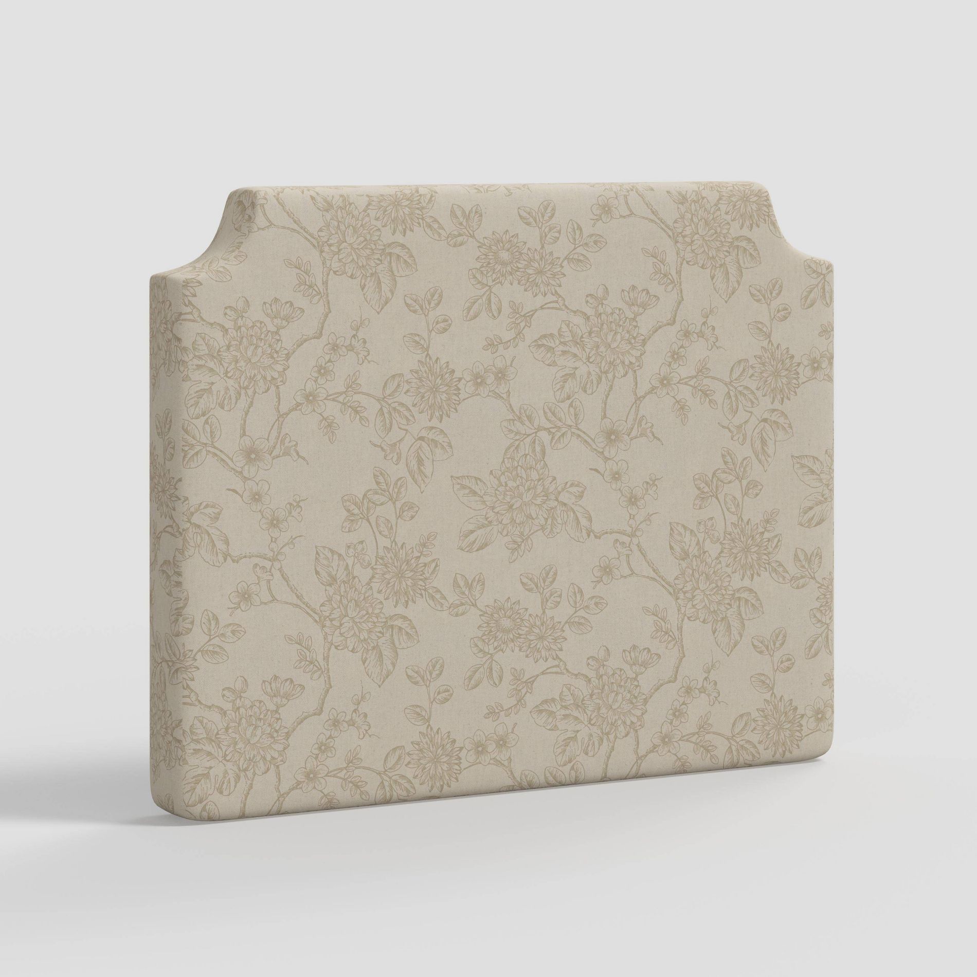 Twin Molly Notched Stick-on-the-Wall Dorm Headboard Toile Floral Stucco - Threshold™