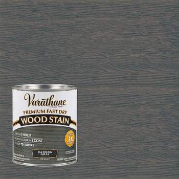 Rust-Oleum 2pk Varathane Premium Fast Dry Wood Stain Quart Carbon Gray