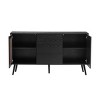 58 Inch Long TV Stand, Modern Cabinet With 2 Doors And 3 Drawers,TV Console Table For Living Room-Cuddlewood - 3 of 4