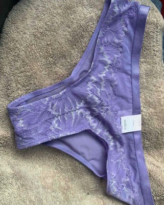 Silk Purple panties - Purple lace panties - Lace brief