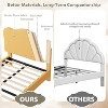 Modern Upholstered Bed Frame with Adjustable Headboard, Boucle Upholstered Platform Bed, Strong Wood Slats Support, No Box Spring Needed - 4 of 4
