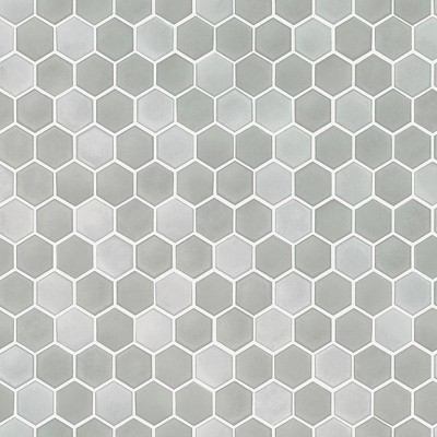 Tempaper Hexagon Tile Self-Adhesive Removable Wallpaper Gray