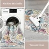 Washable Rug for Living Room  Trellis Rug Non Slip Throw Rugs Vintage Bedroom Rugs Low Pile Non Shedding - 4 of 4