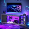 Bestier Modern TV Stand for up to 65" TVs Gaming Entertainment Center with Adjustable Shelves for PS5 - 58 inches - 2 of 4