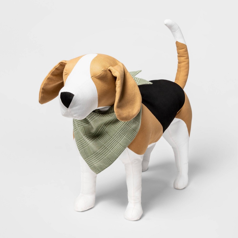 Tweed Full Tie Dog Bandana - Sage Green - Boots & Barkley