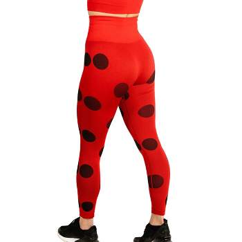 Miraculous Ladybug Womens Leggings Active Cosplay - Seamless for Gym Workout, Exercise, Yoga, Running by MAXXIM