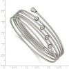 Chisel Stainless Steel Polished Flexible Coil Bangle - 3 of 4