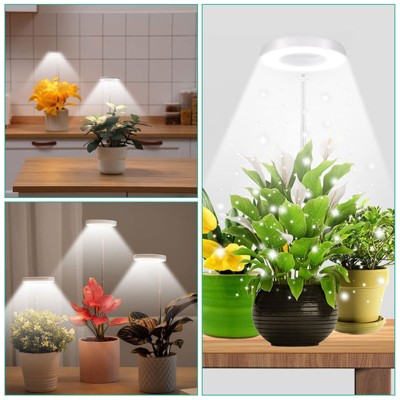 Led Telescopic Plant Grow Light - Full Spectrum Timing Plant Growing Lamp for Succulent Flowers Indoor Plants 3.5 inch