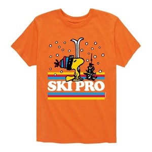 Boys' - Peanuts - Woodstock Ski Pro Short Sleeve Graphic T-Shirt - 1 of 4