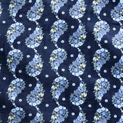 paisley rain tonal blue