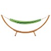 Wood Frame Free Standing Sling Hammock - Blue/Green - CorLiving: Outdoor Cotton Canvas, Weather-Resistant, 297 lb Capacity - 3 of 4
