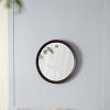 20" Circle Solid Wood Frame Mirror,Round Wooden Mirror,Decor Wall Mirrors For Living Room,Simplicity Design Room Mirrors-The Pop Home - 4 of 4