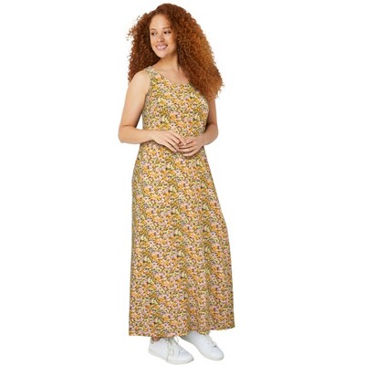ellos Plus Size Sleeveless Knit Maxi Dress
