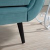 VYNXARIA Classic Sled Design Sofa Chair with Imported Tapered Birch Legs, Ergonomic Curled Edge Pillow,and High-Density Sponge Filling Green - 4 of 4