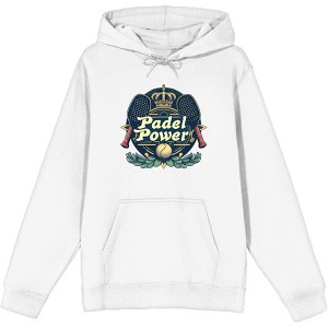 Padel Tennis "Padel Power" Adult Long Sleeve Hoodie - 1 of 2
