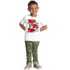 Noel Poinsettia Christmas Flower Toddler Baby Graphic T Shirt Brisco Brands - 3 of 4