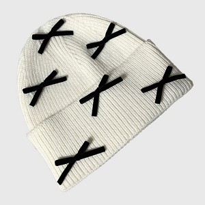 Anna-Kaci Women's Knitted Beanie with Black Bow Accents - Cute & Stylish Winter Hat for Cold Weather - 1 of 3