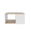 Kaibito Coffee Table with Open Storage, White+ Natural Oak - 2 of 4