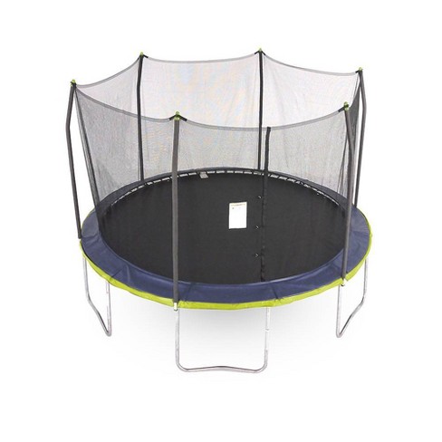 SereneLife SLELT418 40 Inch Adults Indoor Home Gym Outdoor Sports Exercise  Fitness Trampoline with T-bar Handle and Padded Frame Cover, Black