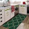 Christmas Area Rug Ultra-Soft Trellis Bedroom Carpet - 2 of 4
