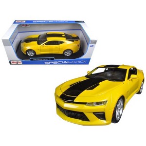 2016 Chevrolet Camaro SS Yellow 1/18 Diecast Model Car by Maisto - 1 of 4