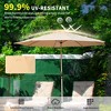 CAVINAS 10 FT Pool Umbrella, Table Umbrella with Crank Waterproof Pool Umbrellas Outdoor for Patios and Gardens, without Base - 3 of 4