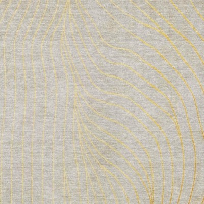 HomeRoots 10' X 14' Gold And Silver Abstract Washable Indoor Outdoor Area Rug