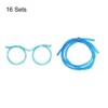 Unique Bargains Reusable Plastic Creative Eyeglasses Straws for Fun Party 16 Pcs - 3 of 4