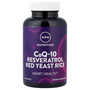MRM Nutrition CoQ-10, Resveratrol, Red Yeast Rice, 60 Softgels - 1 of 4