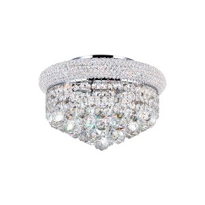 CWI Lighting Empire 4 Light Flush Mount With Chrome Finish - 1 of 4