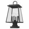 Z-Lite Broughton 4 - Light Lantern in  Black - 2 of 4