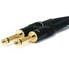 Monoprice Audio Cable Cord - 6 Feet - Black | 1/4 Inch (TS) Male to Male -16AWG, Gold Plated - Premier Series - 2 of 2