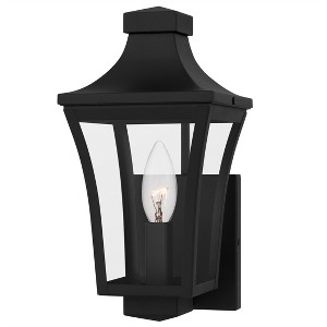 Quentin 1-Light Earth Black Outdoor Wall Lantern - 1 of 4