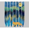 Men's Design By Humans Fox Forest Night By Maryedenoa T-Shirt - 2 of 4