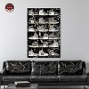 Notoriart Black and White Sneaker Collection Wall Art Unframed - 2 of 4