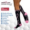 Bison Life Over The Calf Graduated Compression Socks (12-15 mm/Hg), Anti-Fatigue, Fits Women & Men, One Size - 4 Pairs - 2 of 4