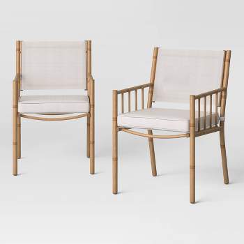 Calla 2pk Patio Dining Chairs with Cushion - Opalhouse™
