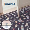 Soft Modern Floral Rugs for Living Room Dining Room Ultra-Thin, Non-Slip Modern Bedroom Rug Large Carpet Non-Shedding Rug - 4 of 4