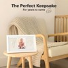 KeaBabies Baby Hand and Foot Print Kit, Duo Baby Picture Frame for Newborn, Baby Keepsake Frames (Alpine White) - 3 of 4