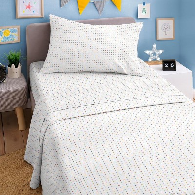 Kids 4 Piece Bed Sheet Set - Cute & Cozy Wrinkle-Resistant with Vibrant Designs - CGK Linens.