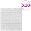VidaXL 3D Wallpaper Bricks Self-adhesive 10 pcs White - 2 of 4