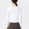 Clotth Women's Yoga Set - Round Neck Fitted Long Sleeve Yoga Top with Tank Top, Two-Piece Set for Pilates and Fitness - 2 of 4