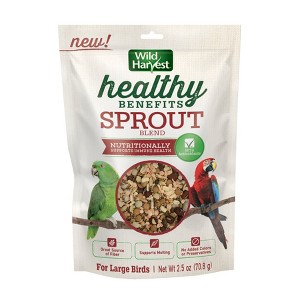 Wild Harvest Healthy Benefits Sprout Blend Grain Flavor Large Birds Dry Food - 2.5oz - 1 of 3