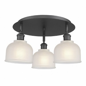 Dayton - 3 Light Flush Mount In Industrial Style-9 Inches Tall and 17.25 Inches Wide - 1 of 1